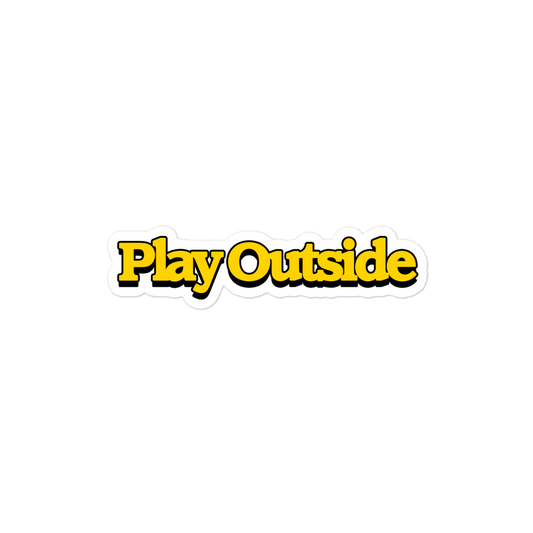 play outside sticker
